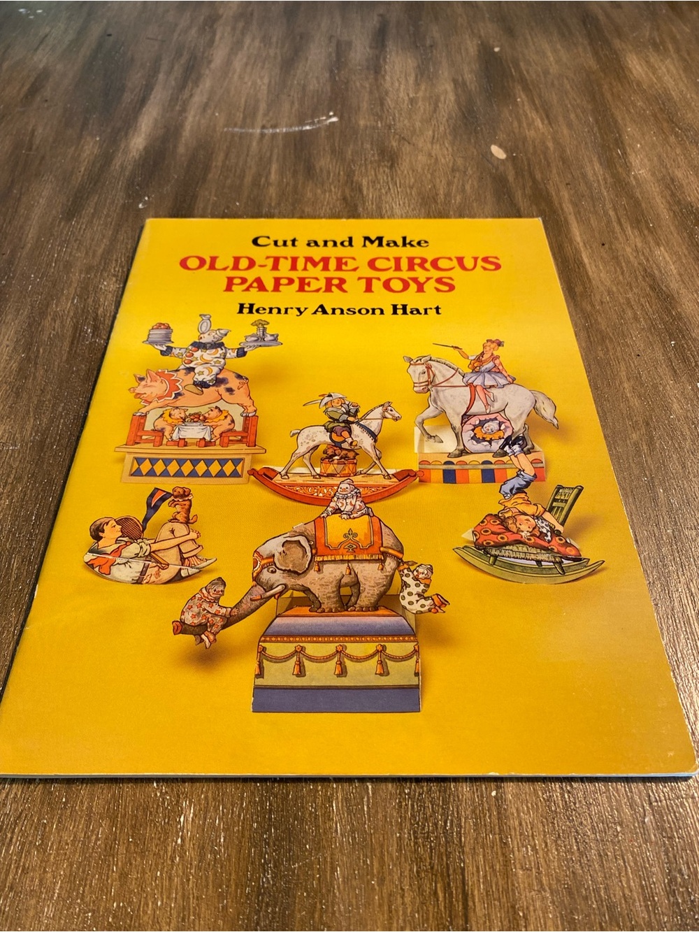 Vtg Old-Time Circus Paper Toys Henry Anson Hary New